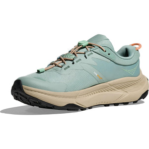 Hoka Women's Transport Sneaker, Jade/Oyster Mushroom, 6