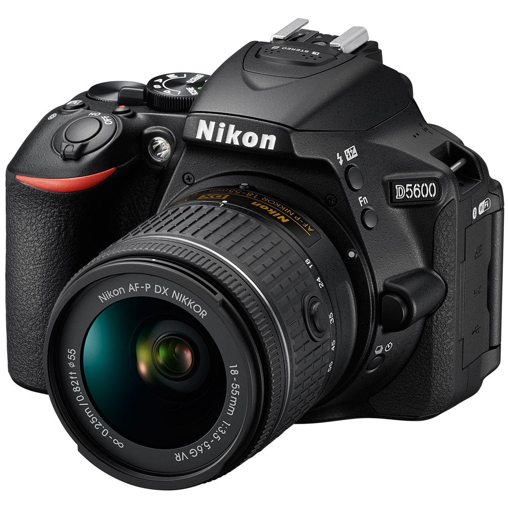Nikon D5600 Digital SLR Camera & 18-55mm VR DX AF-P Lens - (Renewed) - Reconditioned