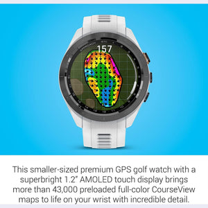 Garmin Approach S70, 42mm, Premium GPS Golf Watch, White Garmin