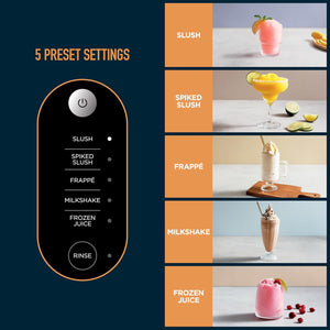 Ninja SLUSHi with RapidChill Technology, 88 oz. Frozen Drink & Slushie Machine, 5 Preset Programs, Margaritas, Frappés, and More, Premium Accents, Black, FS301