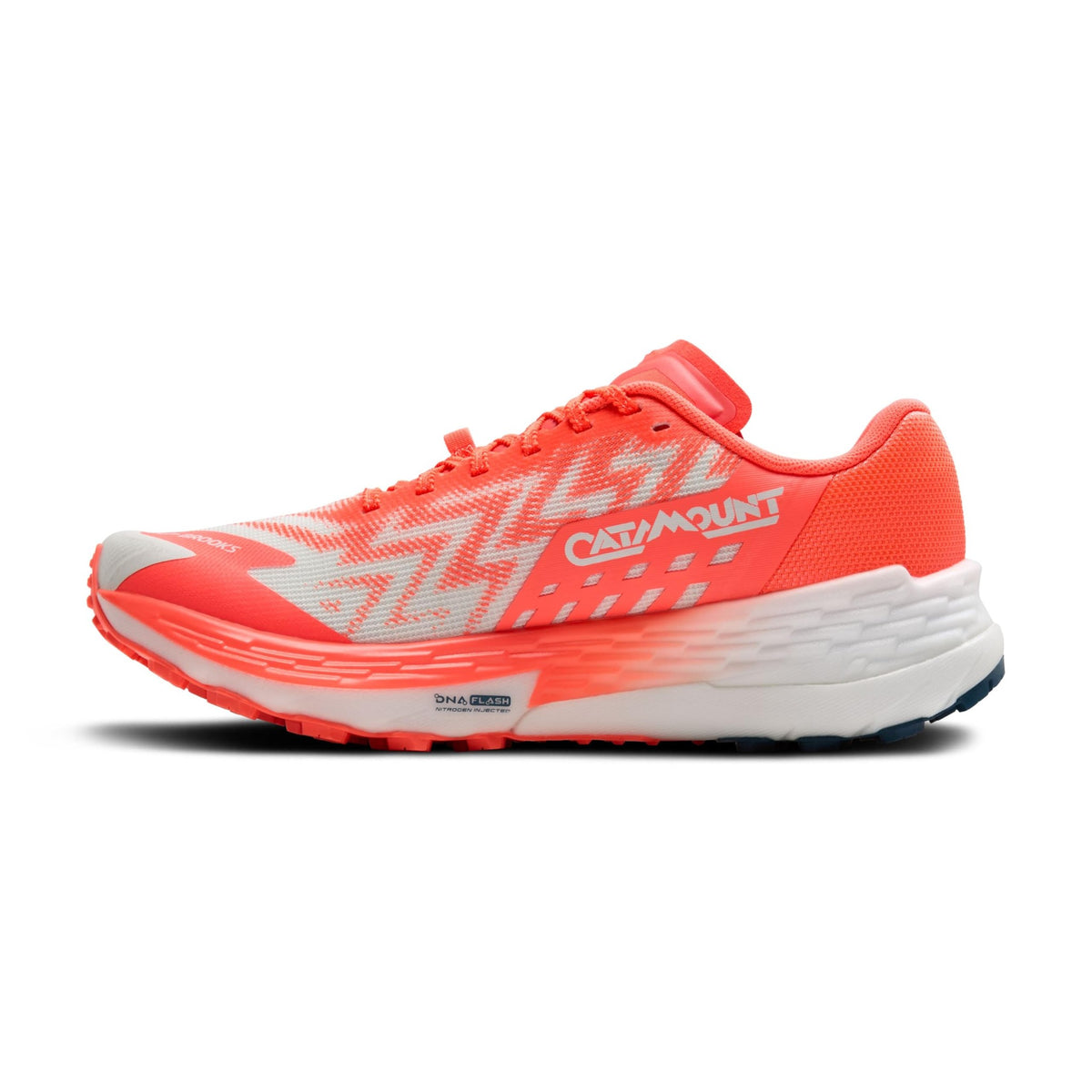 Brooks Women's Catamount 4 Speed Trail Running Shoe - Bit of Blue/Flame/Legion Blue - 6 Medium
