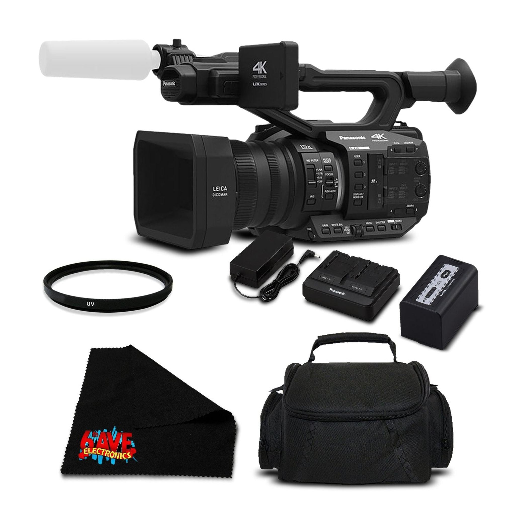 Panasonic AG-UX90 4K/HD Professional Camcorder Essential Bundle