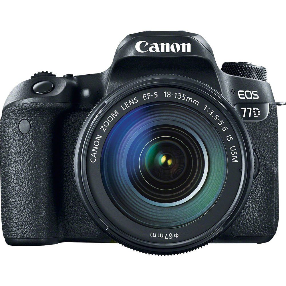 Canon EOS 77D Digital SLR Camera with 18-135mm & 55-250mm Lenses Kit International Model