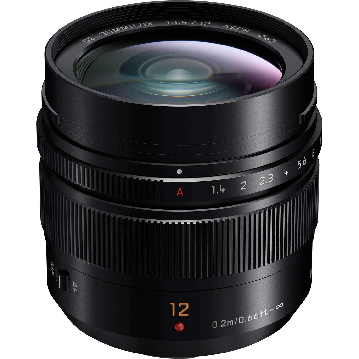 Panasonic Leica DG Summilux 12mm f/1.4 ASPH. Lens With Cleaning Kit