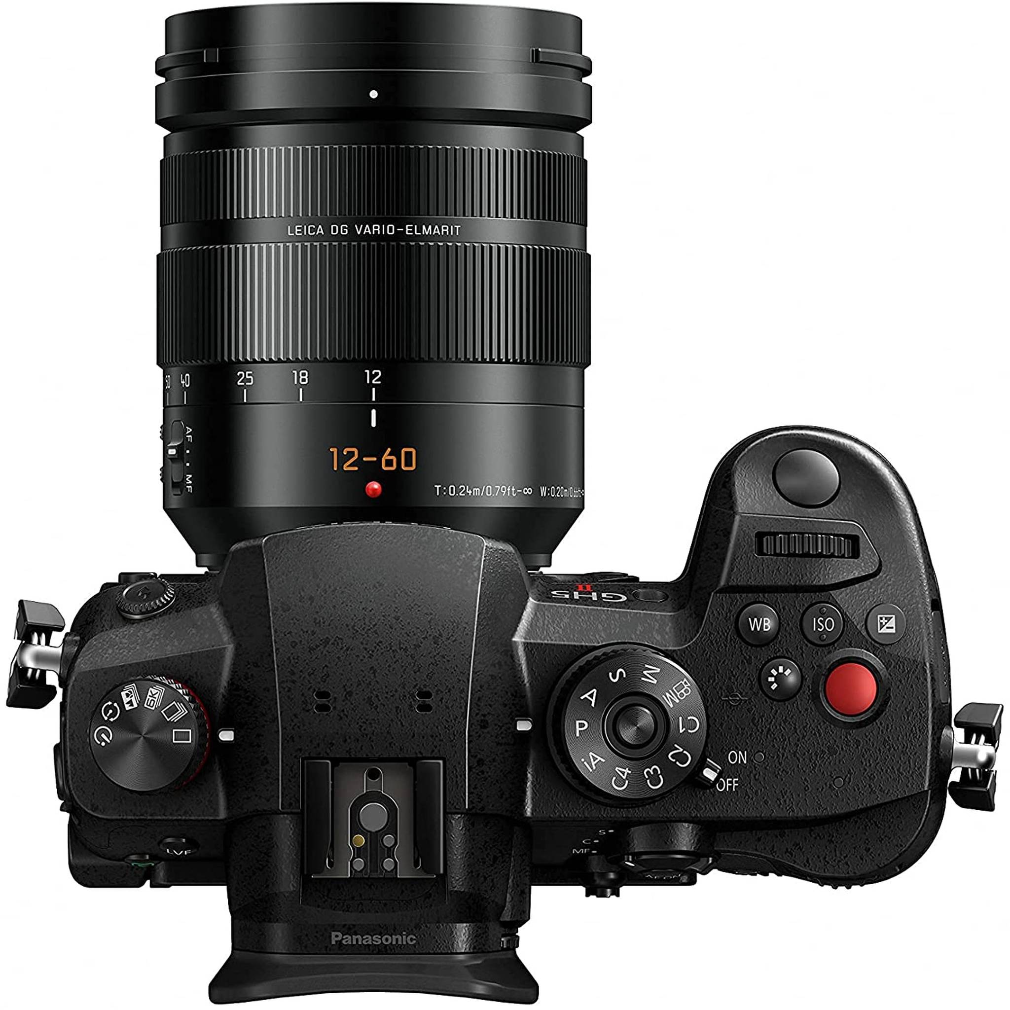 Panasonic LUMIX GH5M2 Mirrorless Digital Camera W/12-60mm F2.8-4.0 Leica Lens DC-GH5M2LK International Model Panasonic