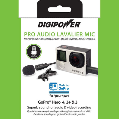 Re-Fuel Pro Audio Wired Lavalier Microphone for Smartphones, Cameras, GoPro, Camcorder with Mini-USB Adapter Black