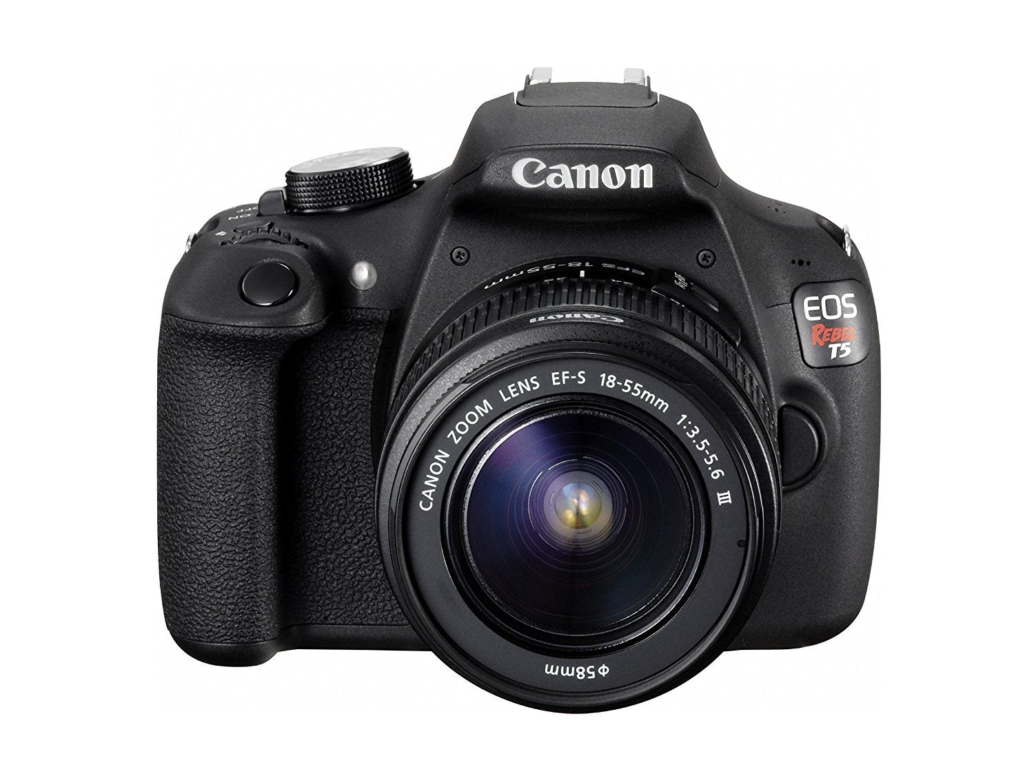 Canon EOS Rebel T5 18.0MP Camera with EF-S 18-55mm III Kit (International Model No Warranty) - Reconditioned