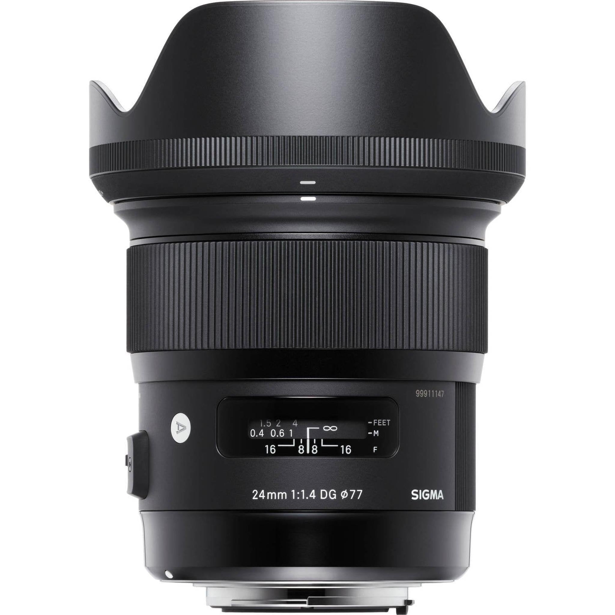Sigma 24mm f/1.4 DG HSM Art Lens International Version Professional Accessory Combo Sigma