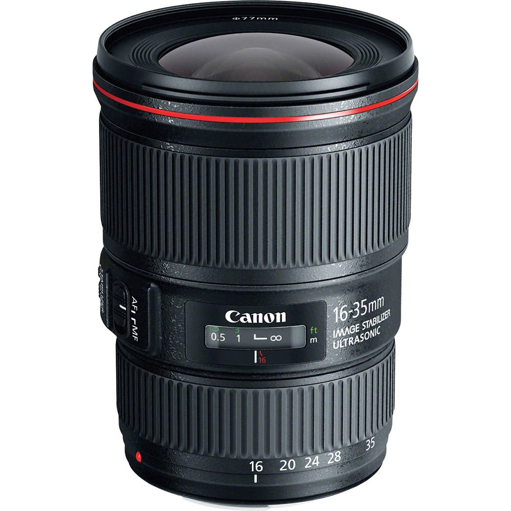 Canon EF 16-35mm f/4L is USM Lens (International Model) International Version Professional Combo