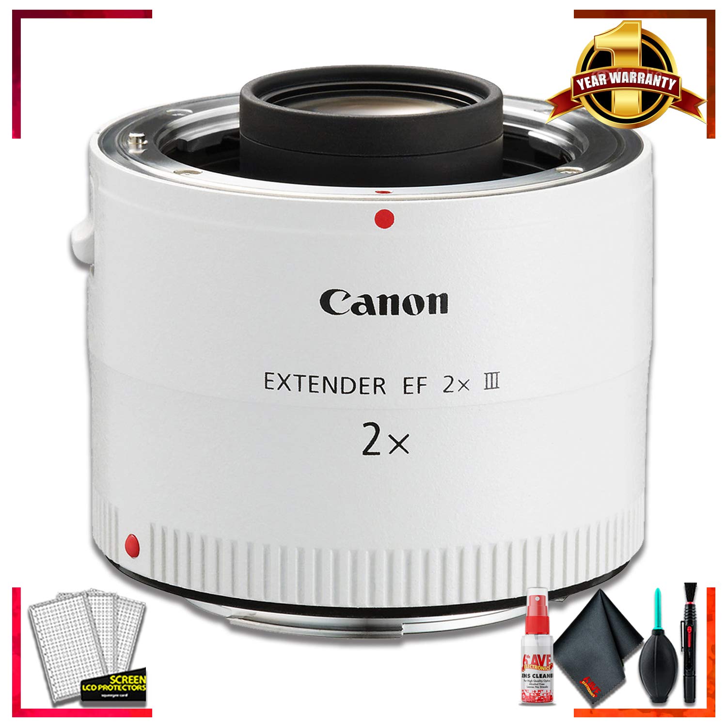Canon Extender EF 2X III (Intl Model) + Cleaning Kit