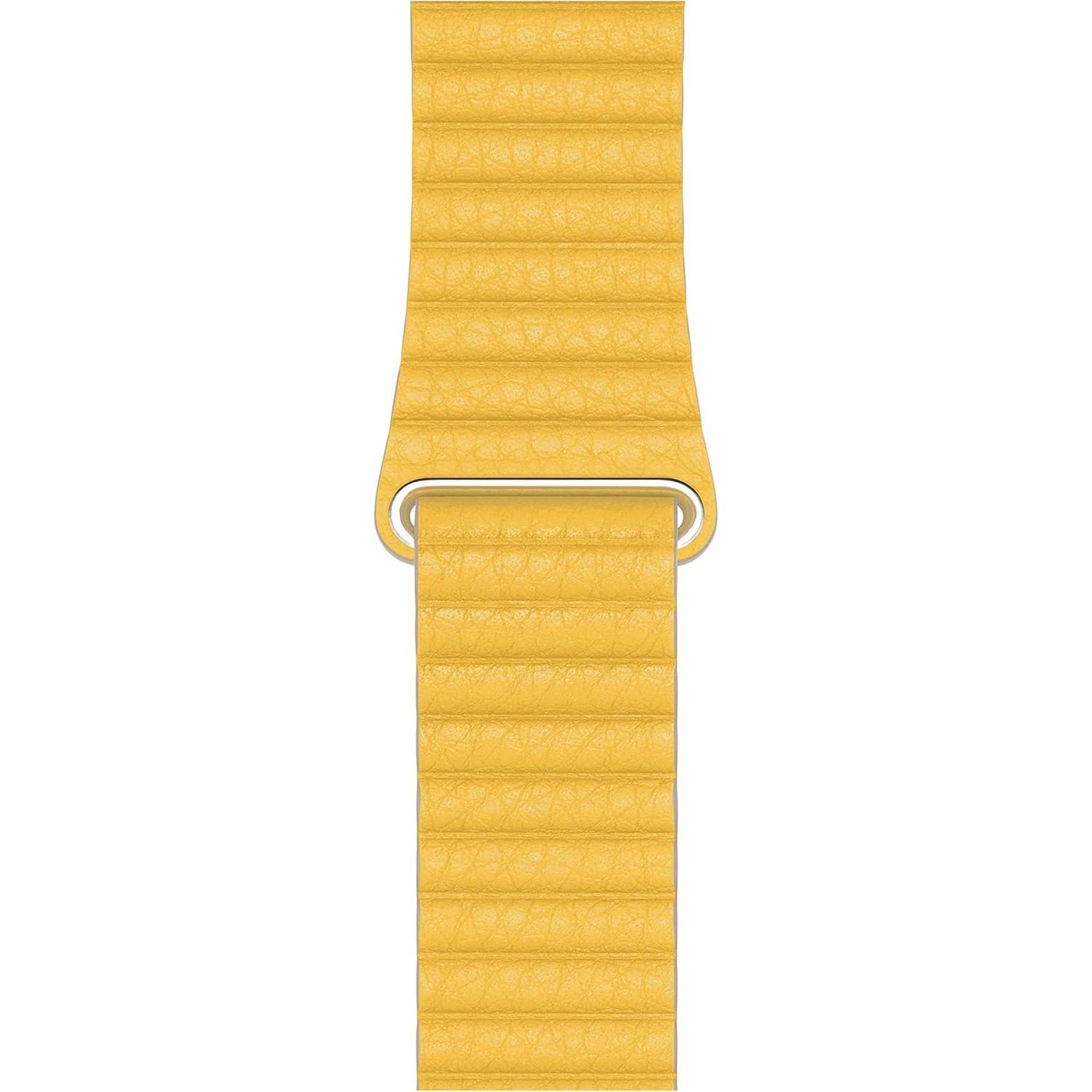 Apple Watch Leather Loop 44mm - Meyer Lemon - Medium Apple