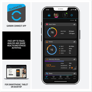 Garmin vívoactive 5, Health and Fitness GPS Smartwatch Navy