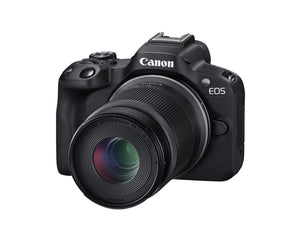 Canon EOS R50 Mirrorless Vlogging Camera Black w/RF-S18-45mm F4.5-6.3 is STM & RF-S55-210mm F5-7.1 is STM Lenses, 24.2 MP, 4K Video, Subject Detection & Tracking, Compact, Smartphone Connection