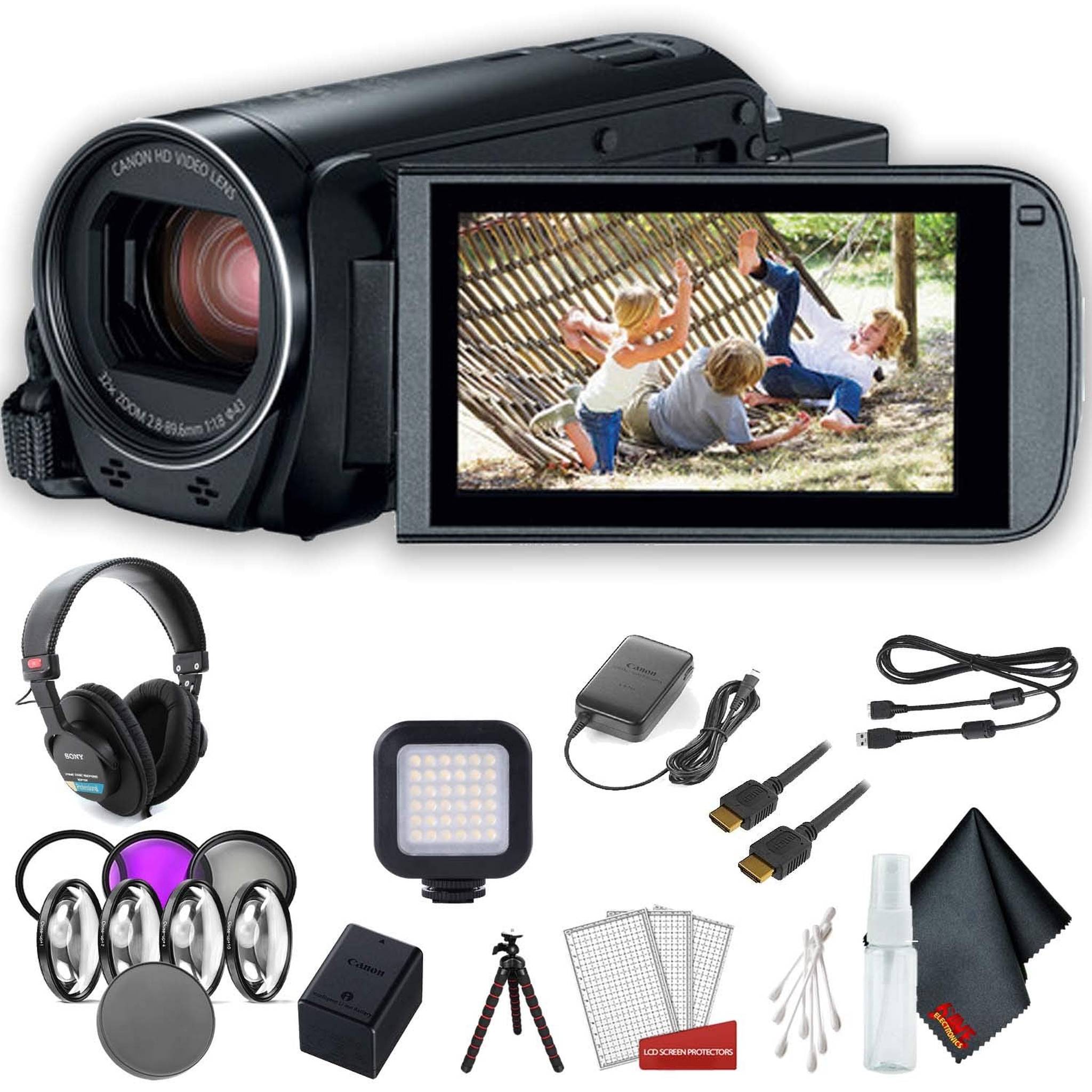 Canon VIXIA HF R800 Camcorder Black Advanced Accessory Bundle Canon