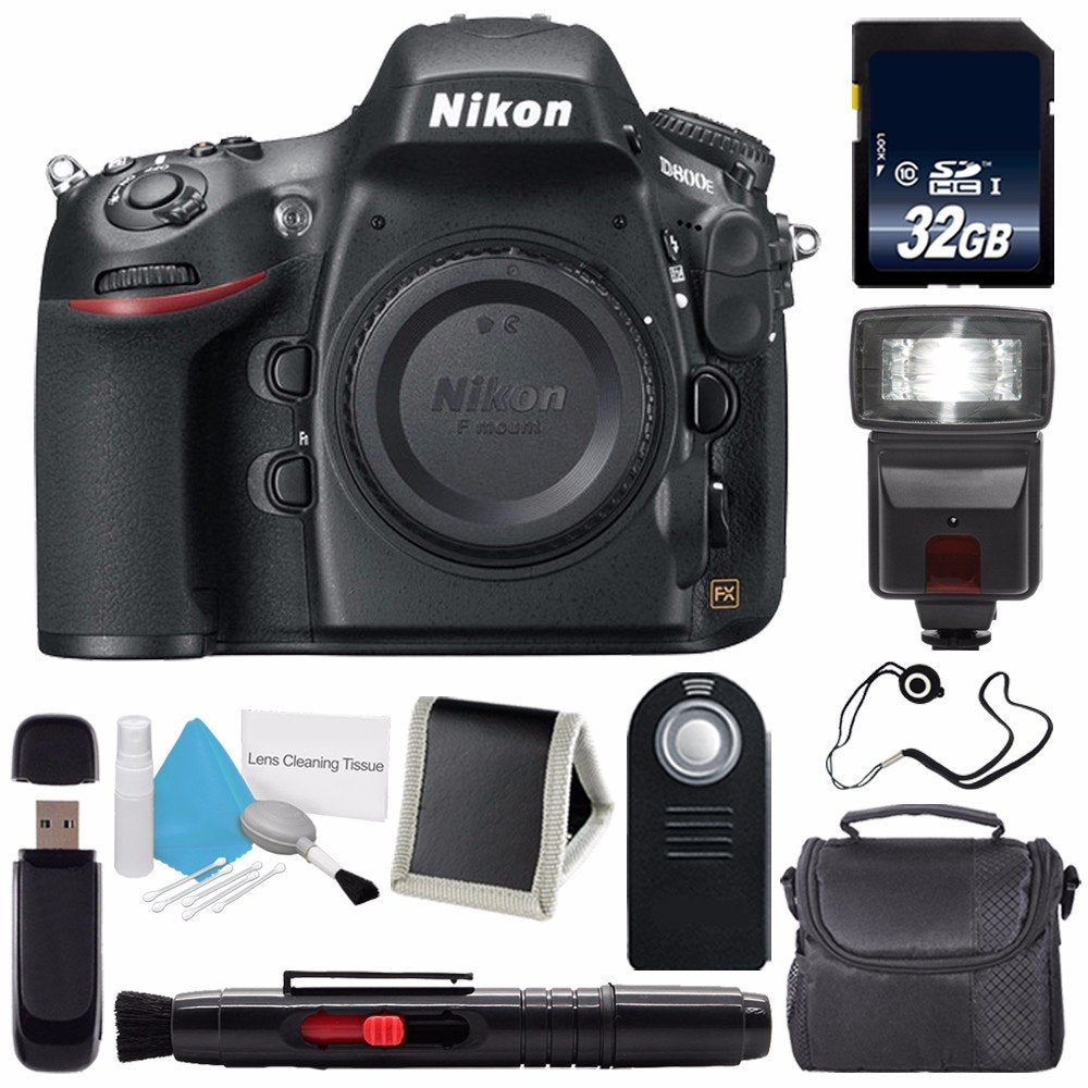 Nikon D800E Digital Camera Body Only International Model + 32GB Memory Card