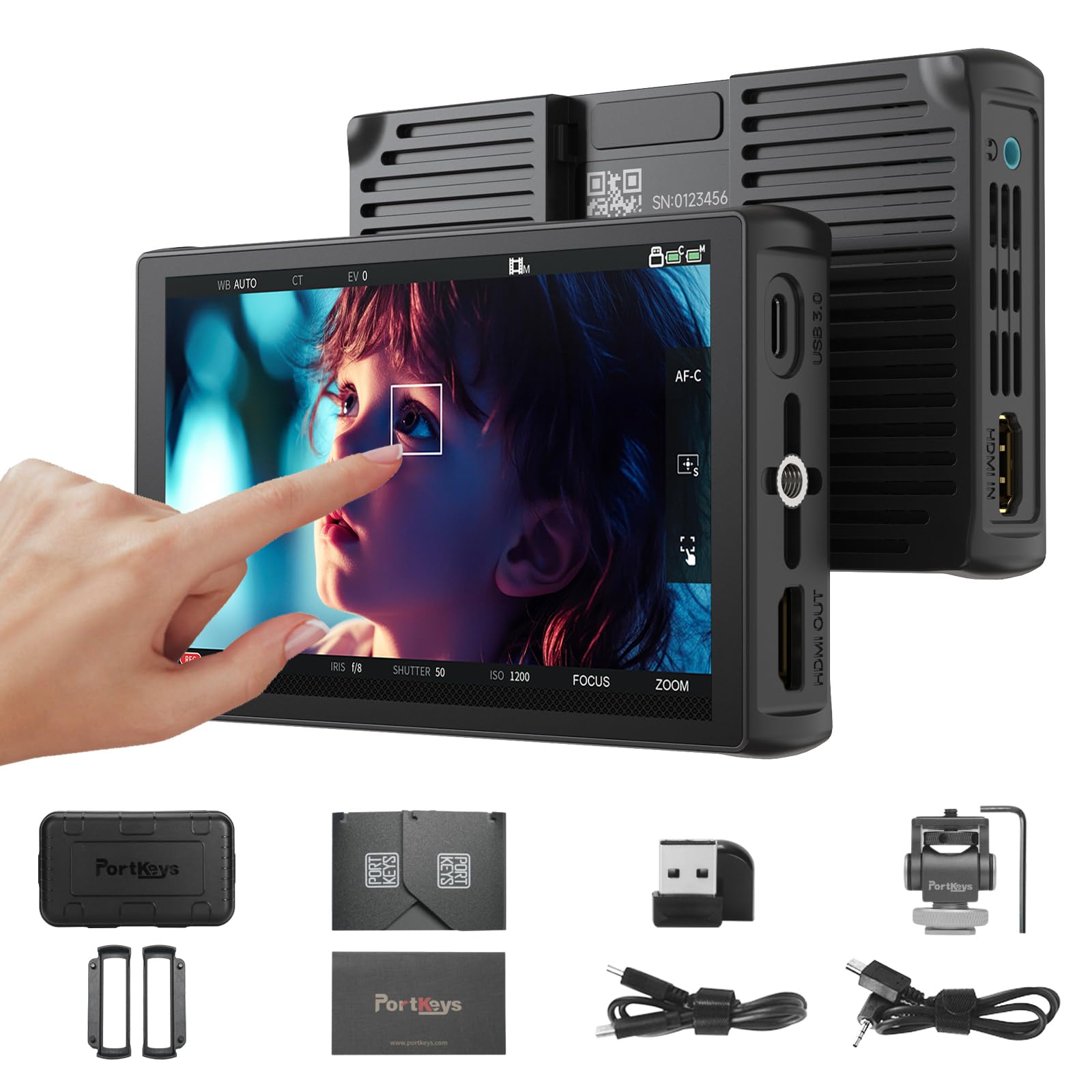 Portkeys LH5C Camera Monitor 5.4" 800nits Field Monitor Wired Control