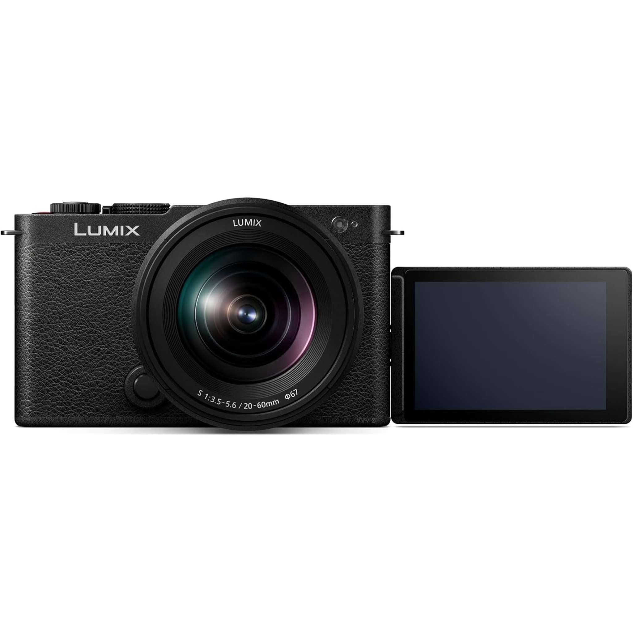 LUMIX S9 Full Frame Camera with 20-60mm F3.5-5.6 L Mount Lens, Compact Mirrorless Camera for Content Creators with Real Time LUT, Open Gate and Easy Sharing of Photos & Video - DC-S9KK BLACK Panasonic
