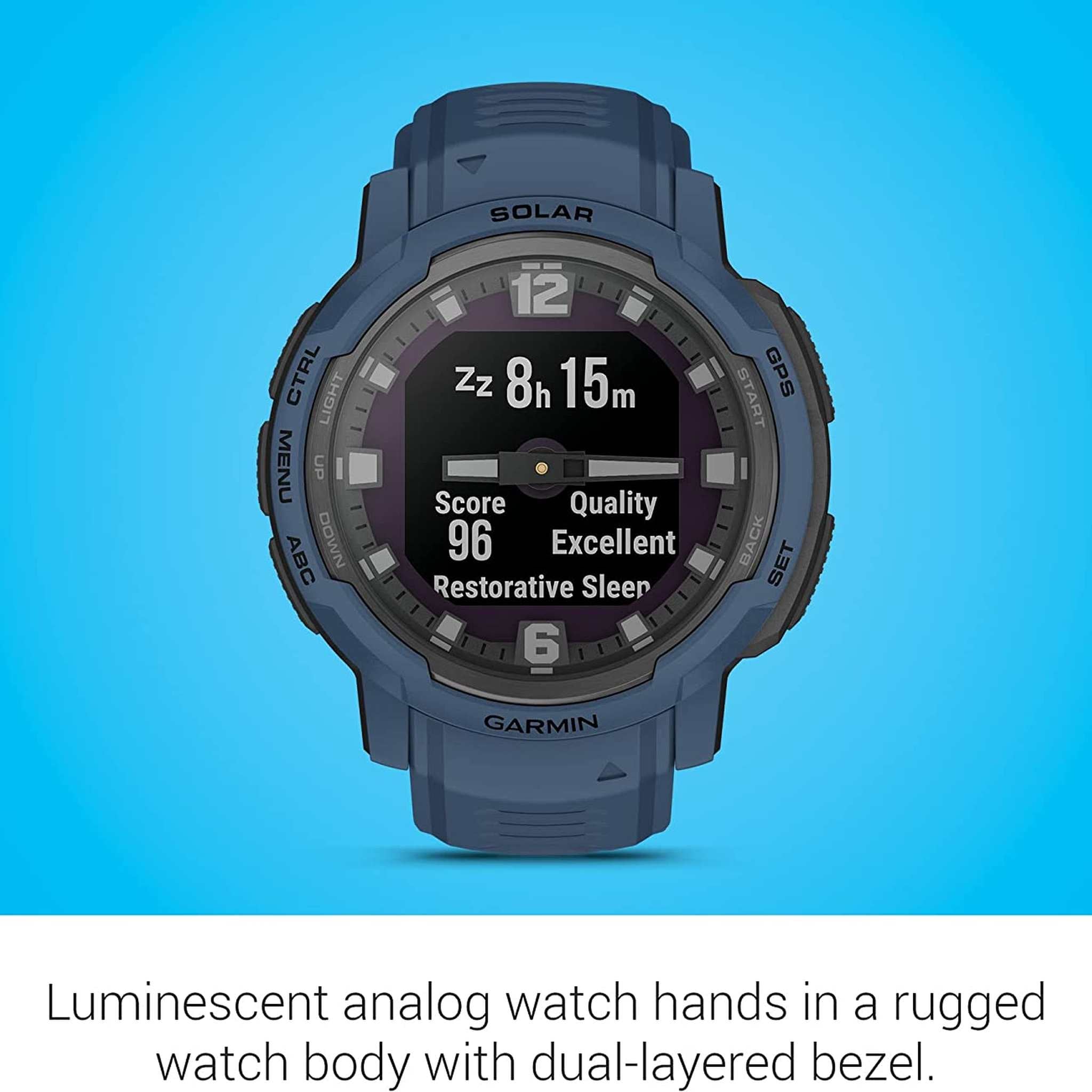 Garmin Instinct Crossover Solar Smartwatch with Standard Accessories Garmin