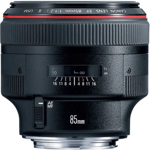 Canon EF 85MM F/1.2 L USM II Camera Lens Intl Model + Cleaning Kit