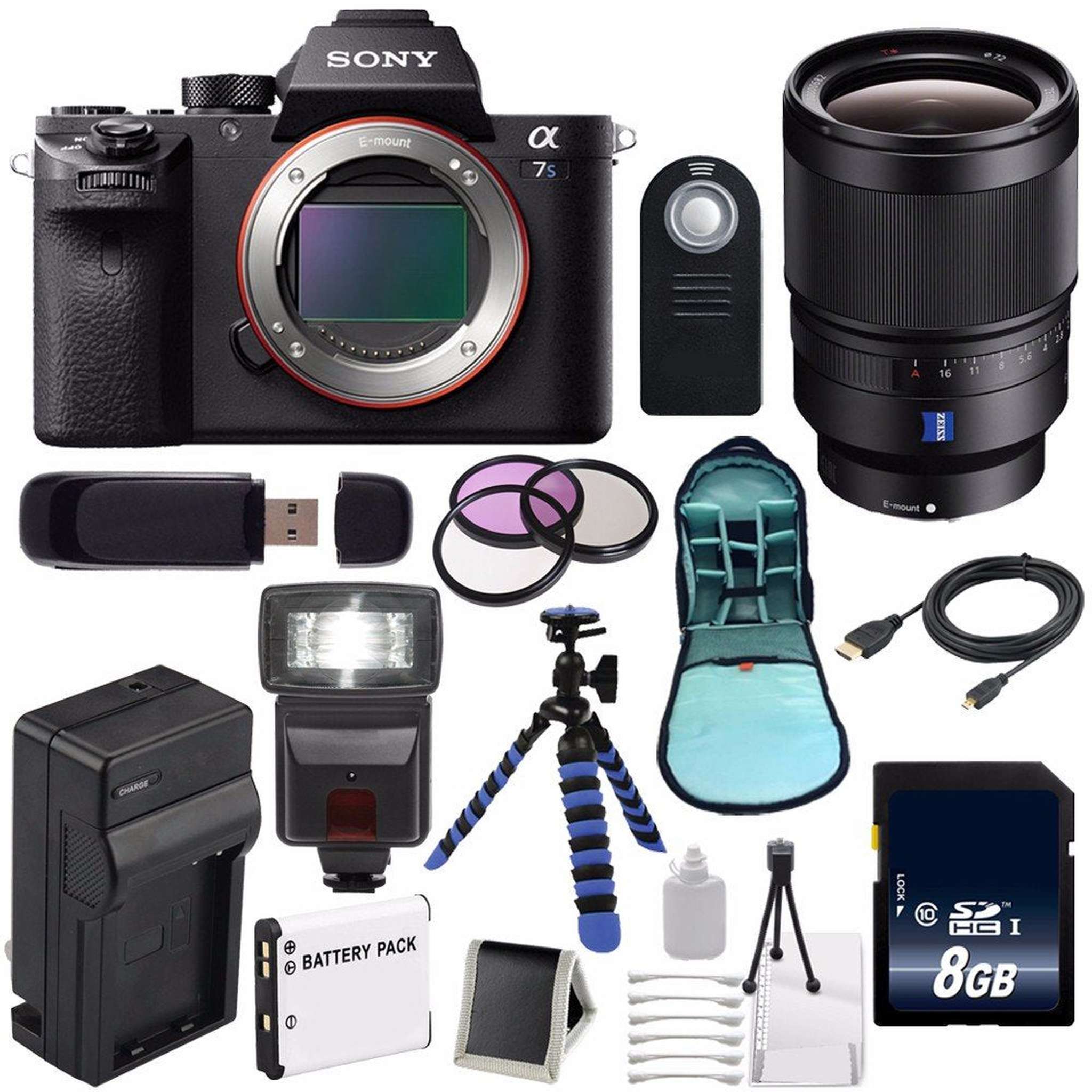 Sony Alpha a7S II a7S Mark II a7SII ILCE7SM2/B Mirrorless Digital Camera International Model + Sony Distagon T FE 35mm
