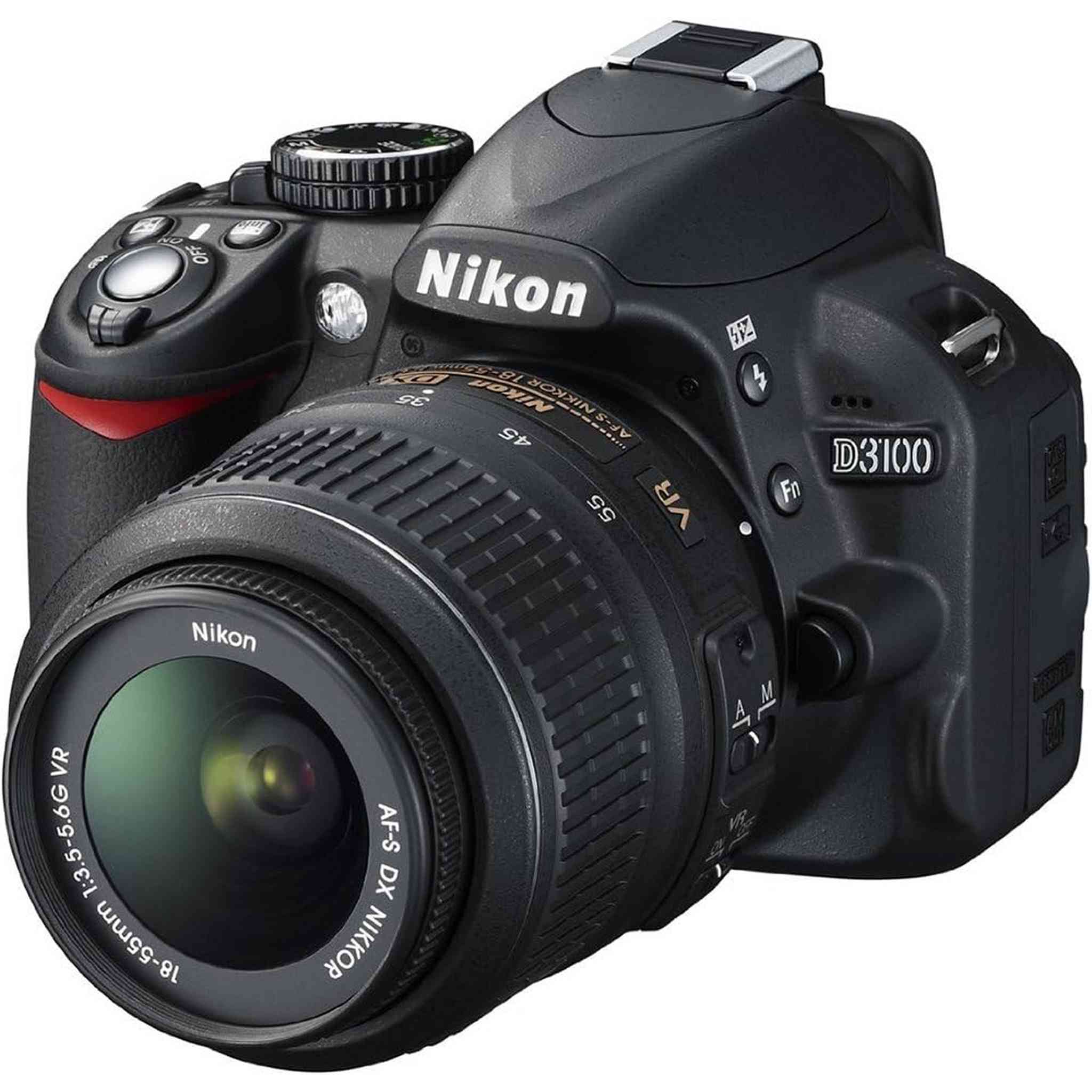 Nikon D3100 DSLR Camera with 18-55mm f/3.5-5.6 Auto Focus-S Nikkor Zoom Lens Nikon