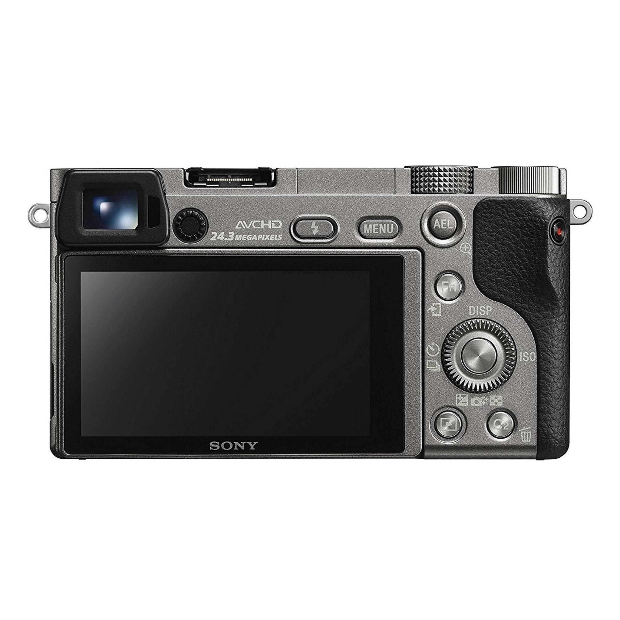 Sony Mirrorless Digital Camera with 3" LCD, Graphite ILCE-6000/H International Model
