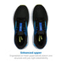 Brooks Men's Ghost 16 Running Shoes 11.5 Medium Black/Cobalt/Neo Yellow
