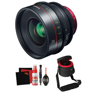 Canon CN-E 20mm T1.5 L F Cinema Prime Lens EF Mount Professional Filmmaker Bundle