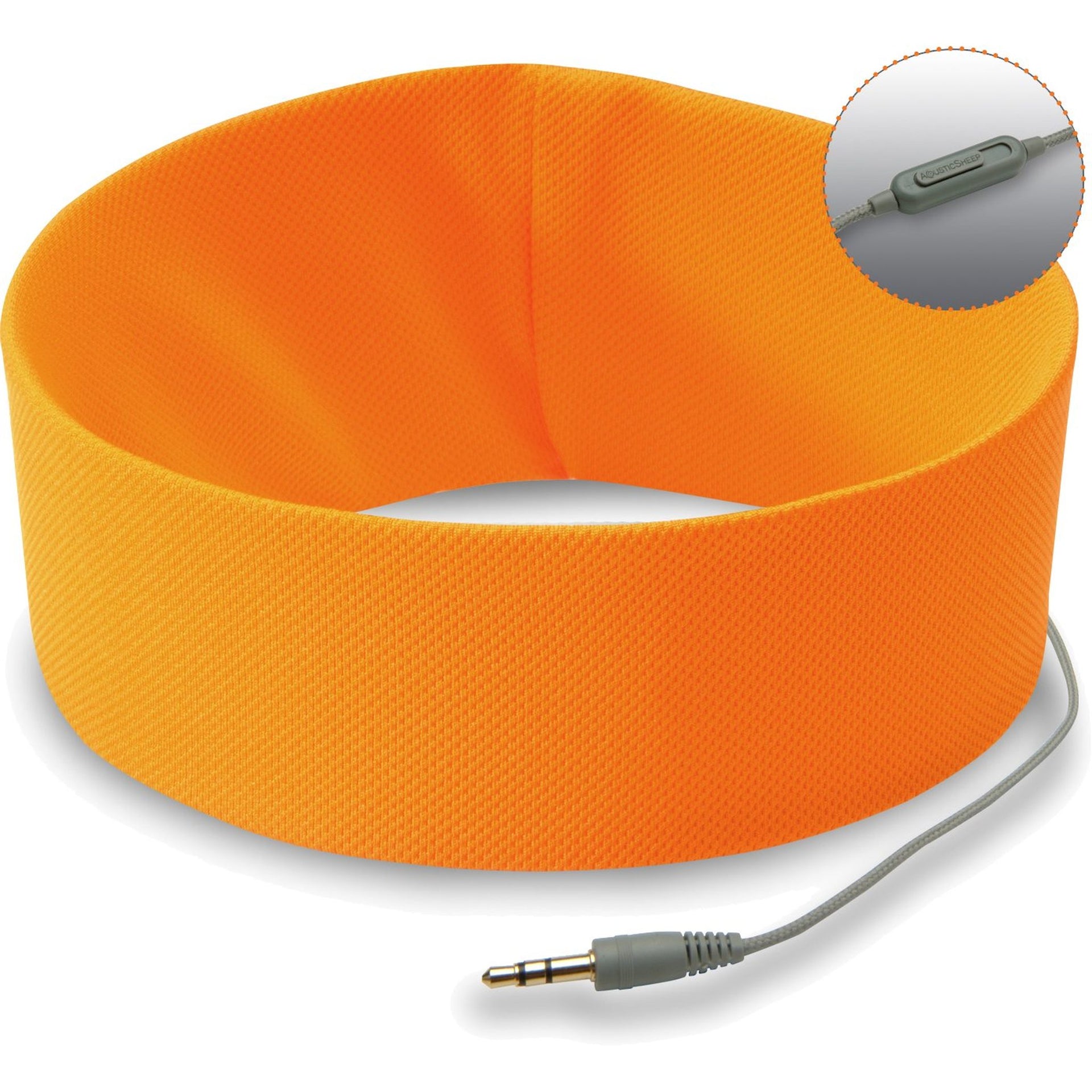 RunPhones Microphone Headphones Orange Exuberance, Small