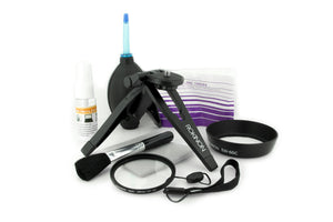 Rokinon EACK-C Essential Accessory Kit for Canon DSLR Cameras and Lenses Rebel SL1 T2i T3 T3i T4i T5 T5i XSi XT EOS 60D 600D 70D 18-55mm Black