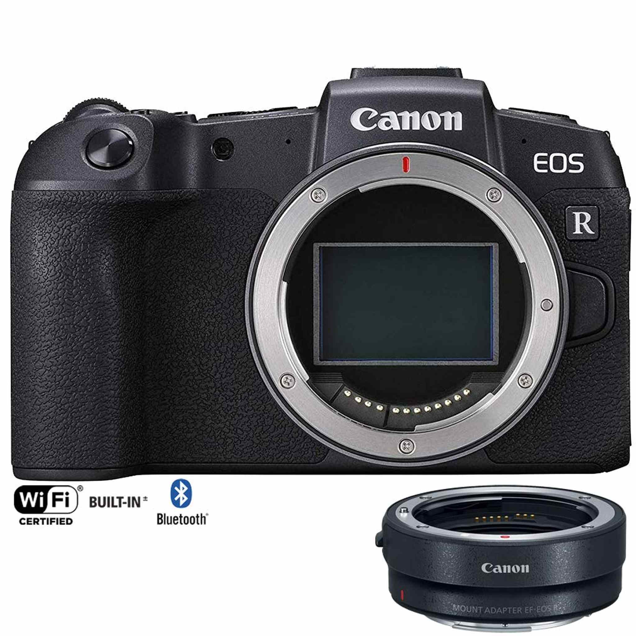 Canon EOS RP Mirrorless Camera 26.2MP Portable Full Frame Body Only 3380C002 with Lens Mount Adapter EF-EOS R Adapts EF - Used Canon