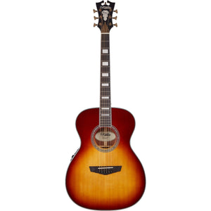 D'Angelico Electro Acoustic 6 String Guitar, Right, Iced Tea Burst DAPOMITBAPS