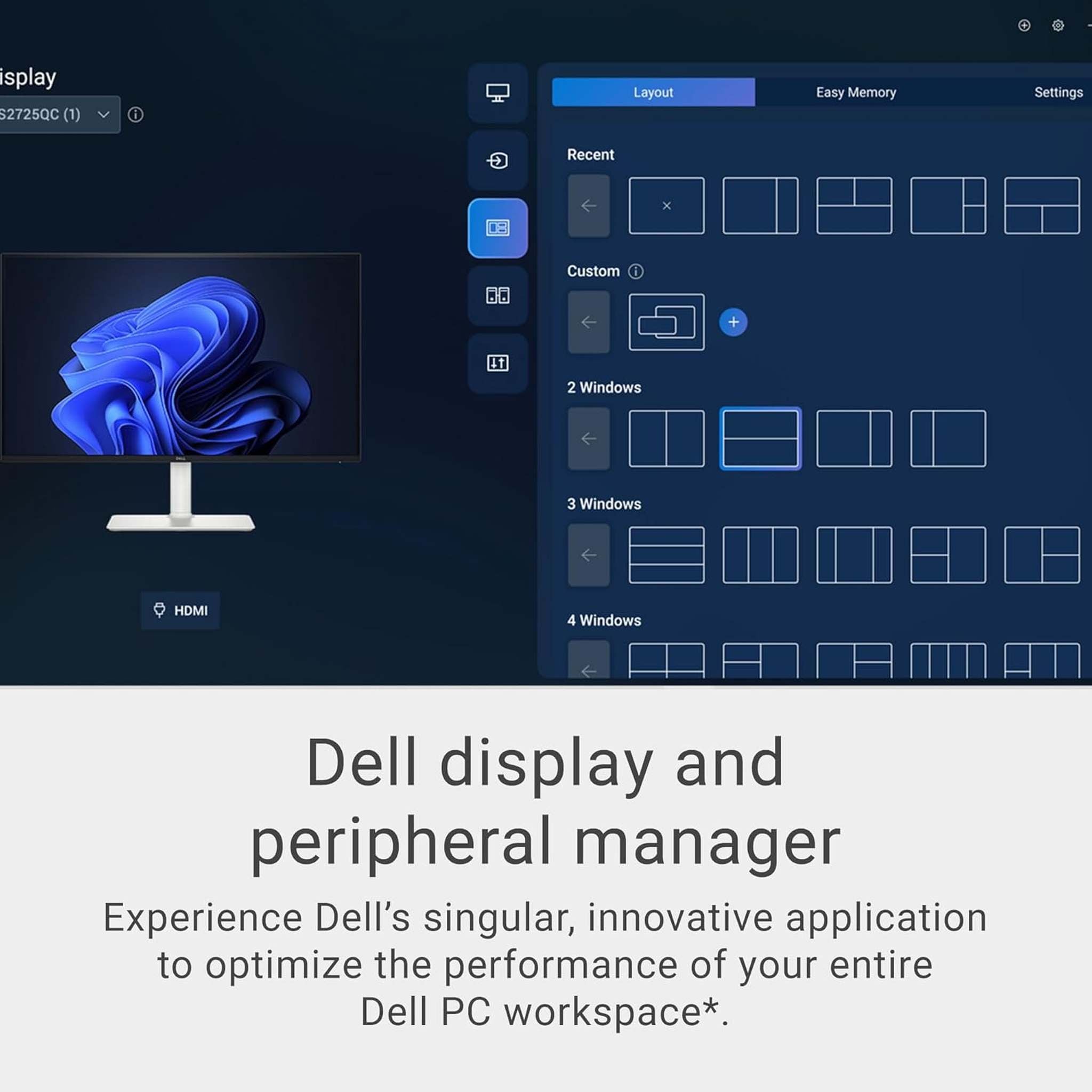 Dell 32 Plus 4K Monitor - S3225QS - 31.5-inch 4K 3840 x 2160 up to 120Hz 16:9 Display, VA Panel, AMD FreeSync Premium, 99% sRGB, 95% DCI-P3, 1500:1 Contrast Ratio, Comfortview Plus - Ash White