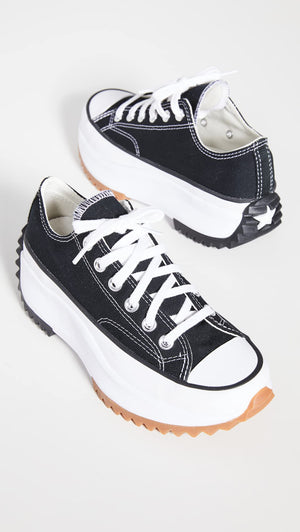Converse Run Star Hike Hi Sneakers, Black/White/Gum, 11 US Women/9.5 US Men