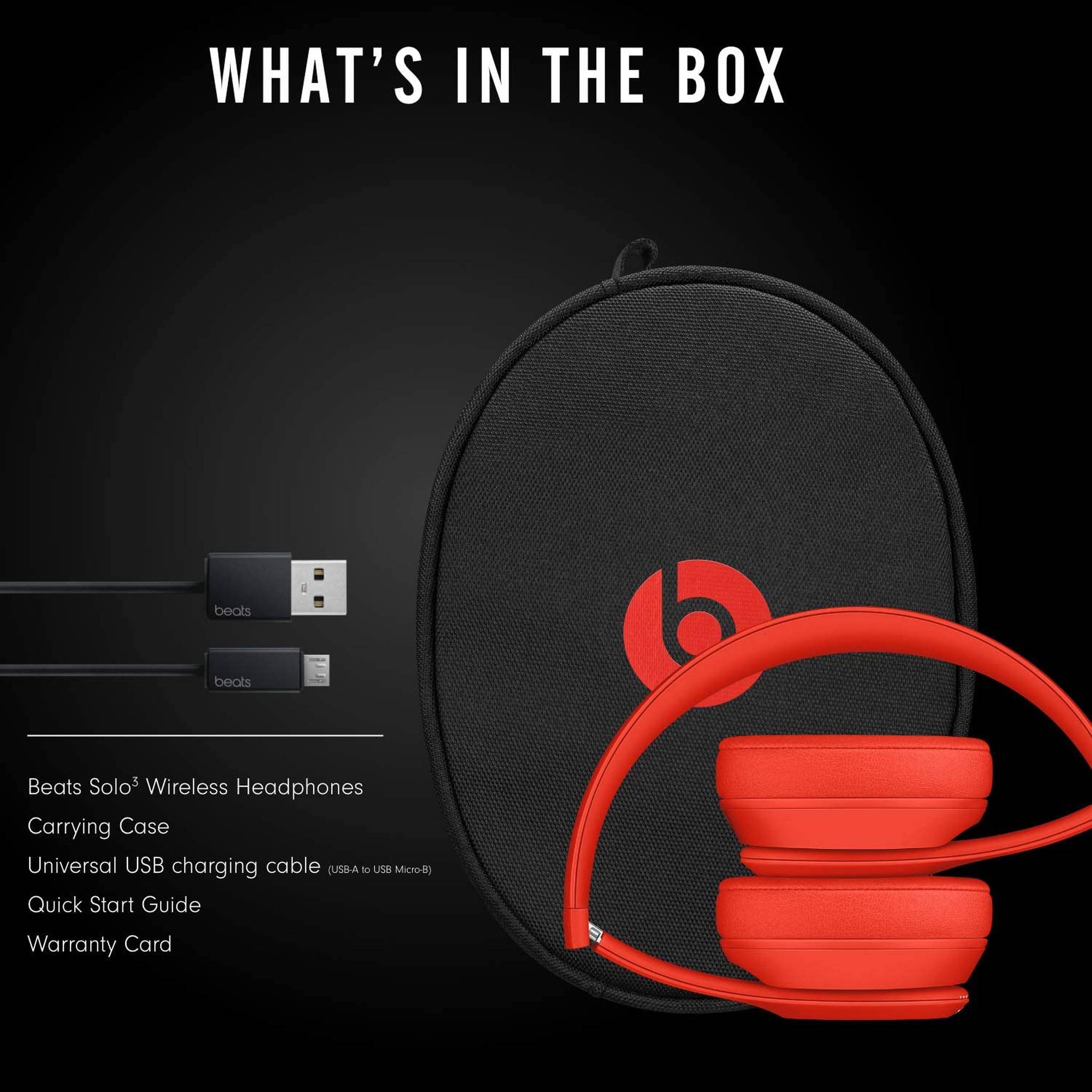 Beats Solo3 Wireless Headphones - 40hr Battery, Microphone Asst Colors -