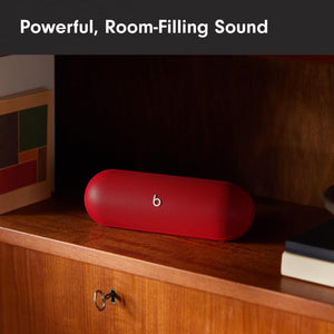 Beats Pill - Wireless Bluetooth Speaker and Portable Charger via USB-C - Up to 24 Hours Battery Life, IP67 Water Resistant, Apple & Android Compatible, Built-in Microphone - Statement Red