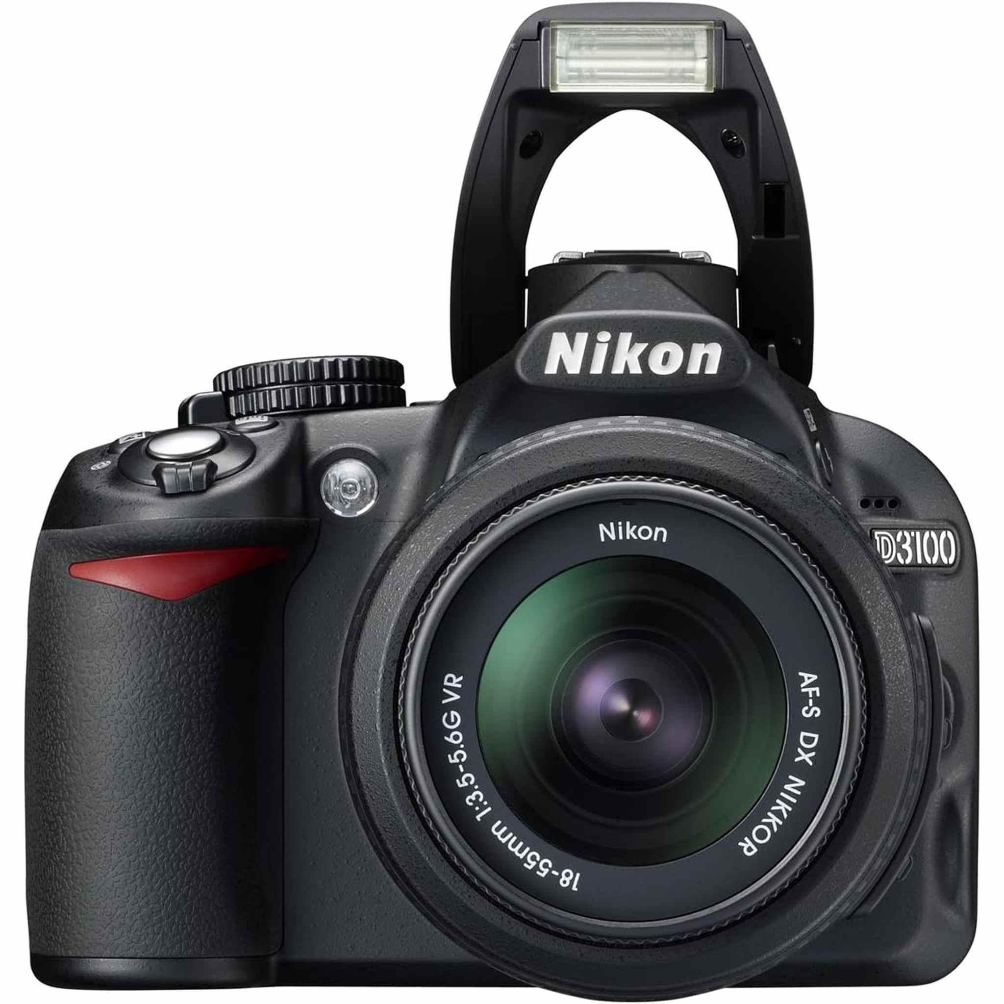 Nikon D3100 14.2MP Digital Camera with 18-55mm f/3.5-5.6 VR Lens - Black Int - Like New Nikon