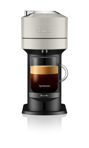 Nespresso Vertuo Next Coffee and Espresso Maker by Breville, with Aeroccino Milk Frother, Light Grey