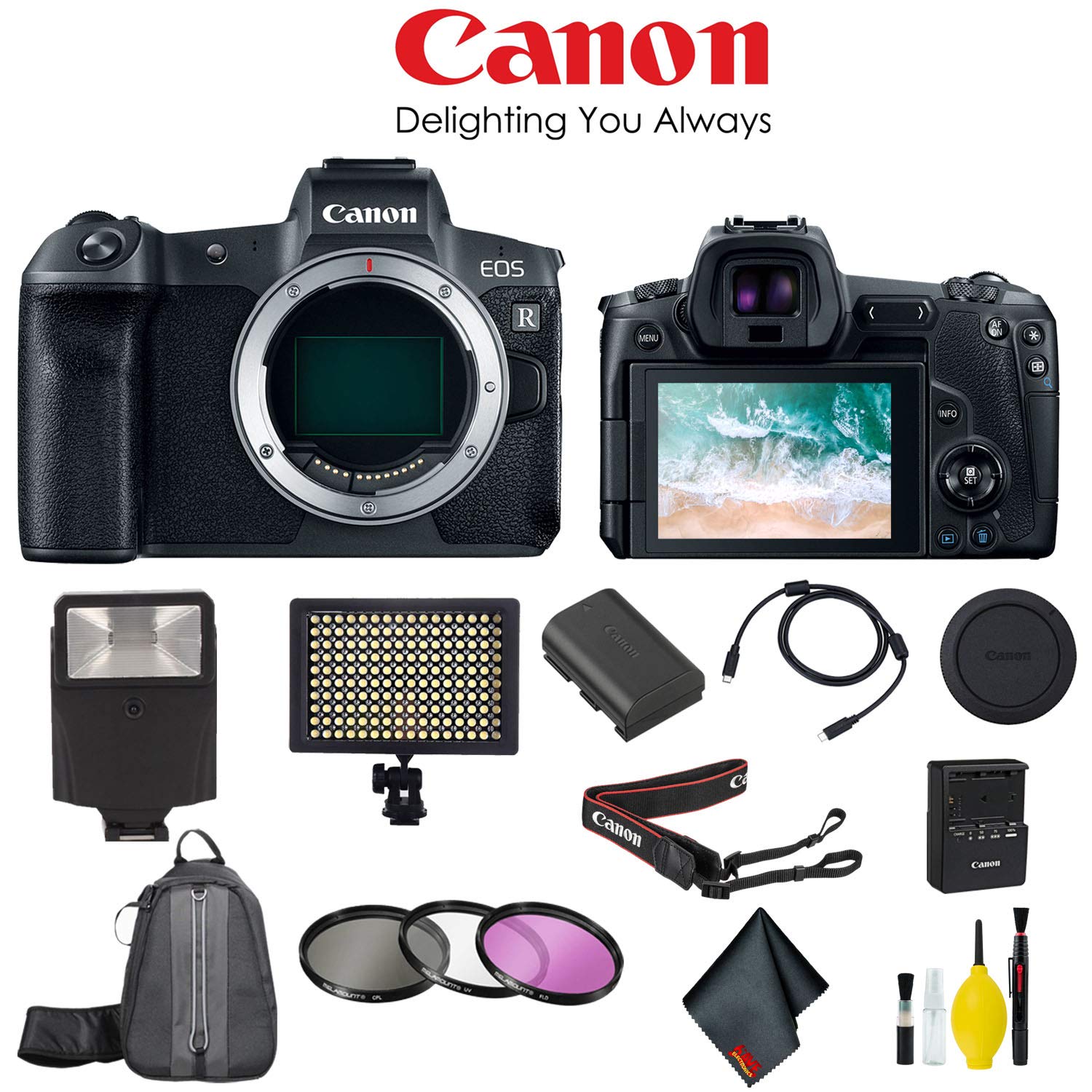 Canon EOS R Mirrorless Digital Camera (Body Only, International) - Daily Bundle