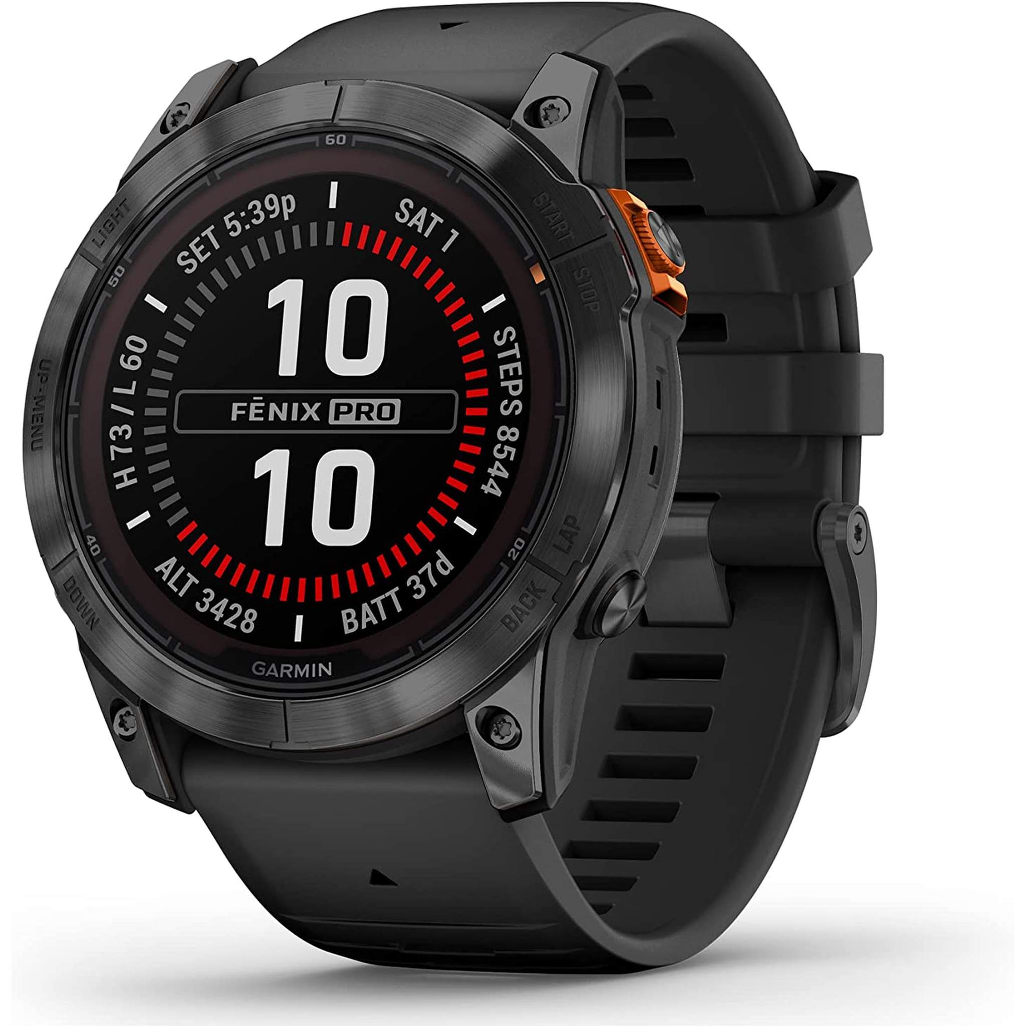 Garmin fenix 7X Pro Solar, Glass, Slate Gray Steel, Black with Accessories Garmin