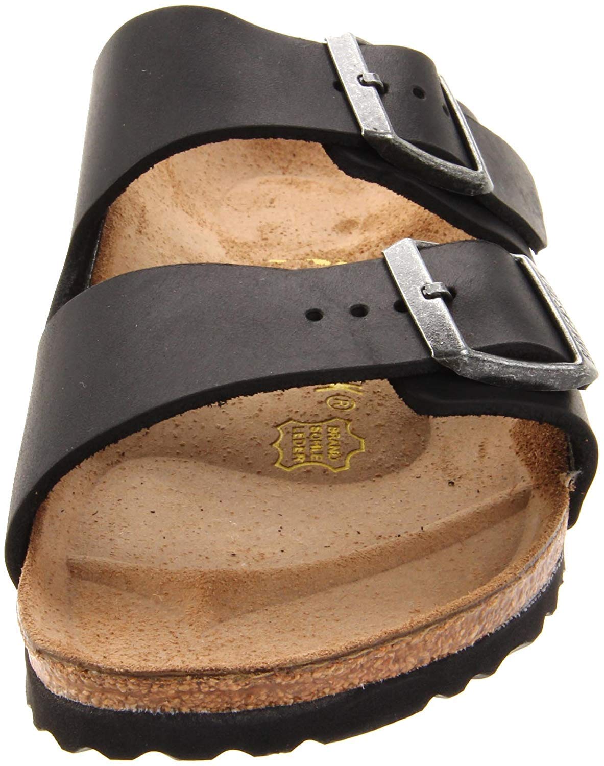 Birkenstock Women's Arizona Sandal Black Oiled Leather Size 39 M EU