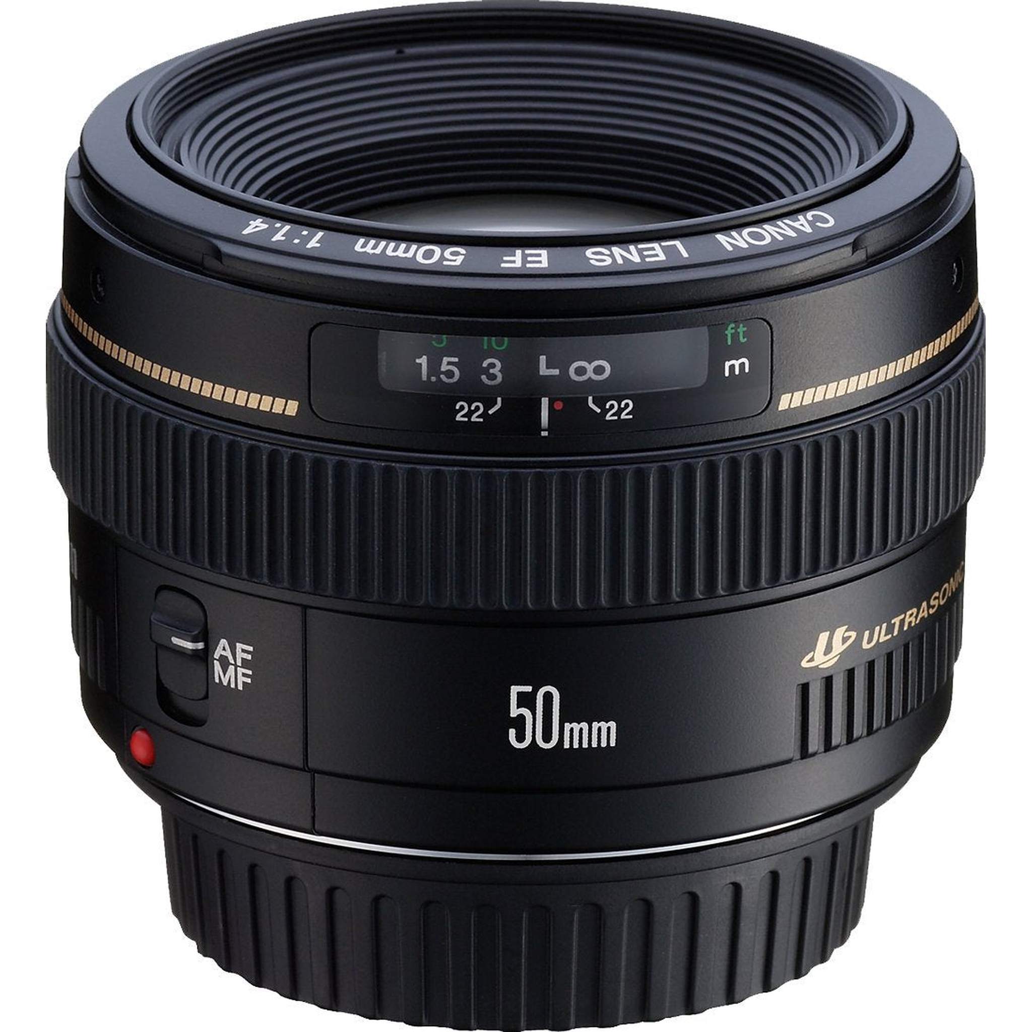Canon EF 50mm f/1.4 USM Standard & Medium Telephoto Lens for Canon SLR Cameras - Fixed - Used Canon