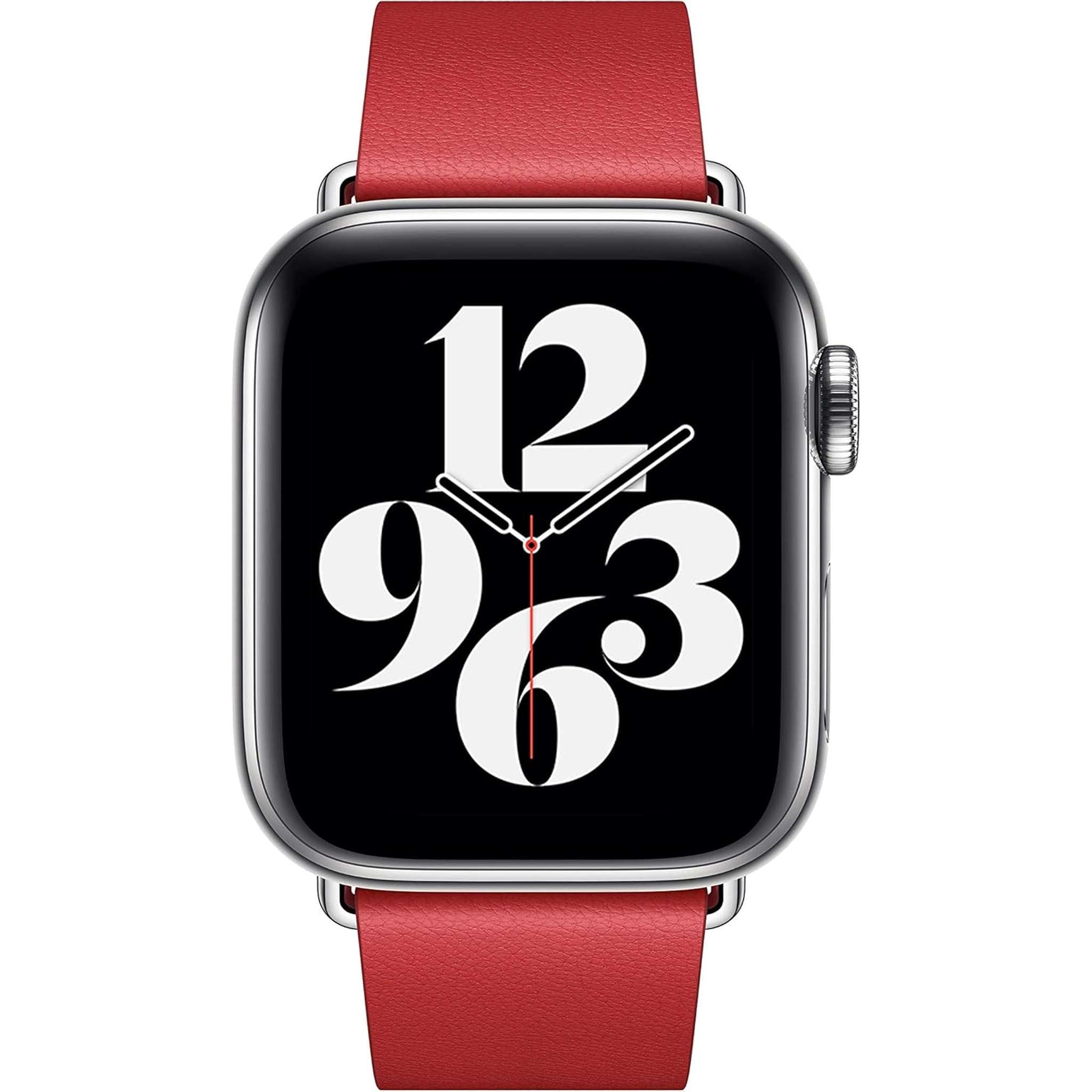 Apple Watch Band - Modern Buckle 40mm - Scarlet - Large Apple