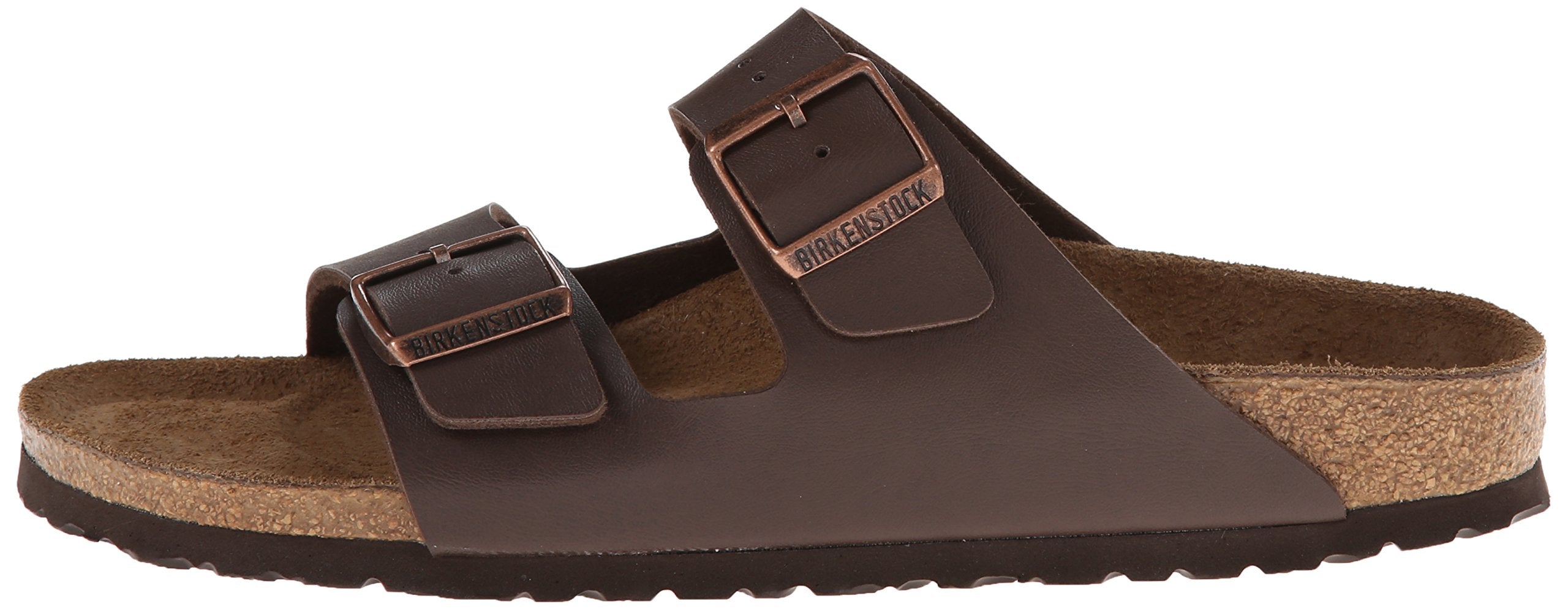 Birkenstock Arizona, Dark Brown Birko-Flor, Women's 6-6.5 Regular