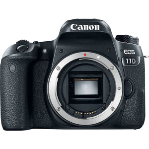 Canon EOS 77D DSLR Camera with 18-135mm is USM Lens & 75-300mm III Lens + Flexible Tripod + UV Protection Filter + Profe