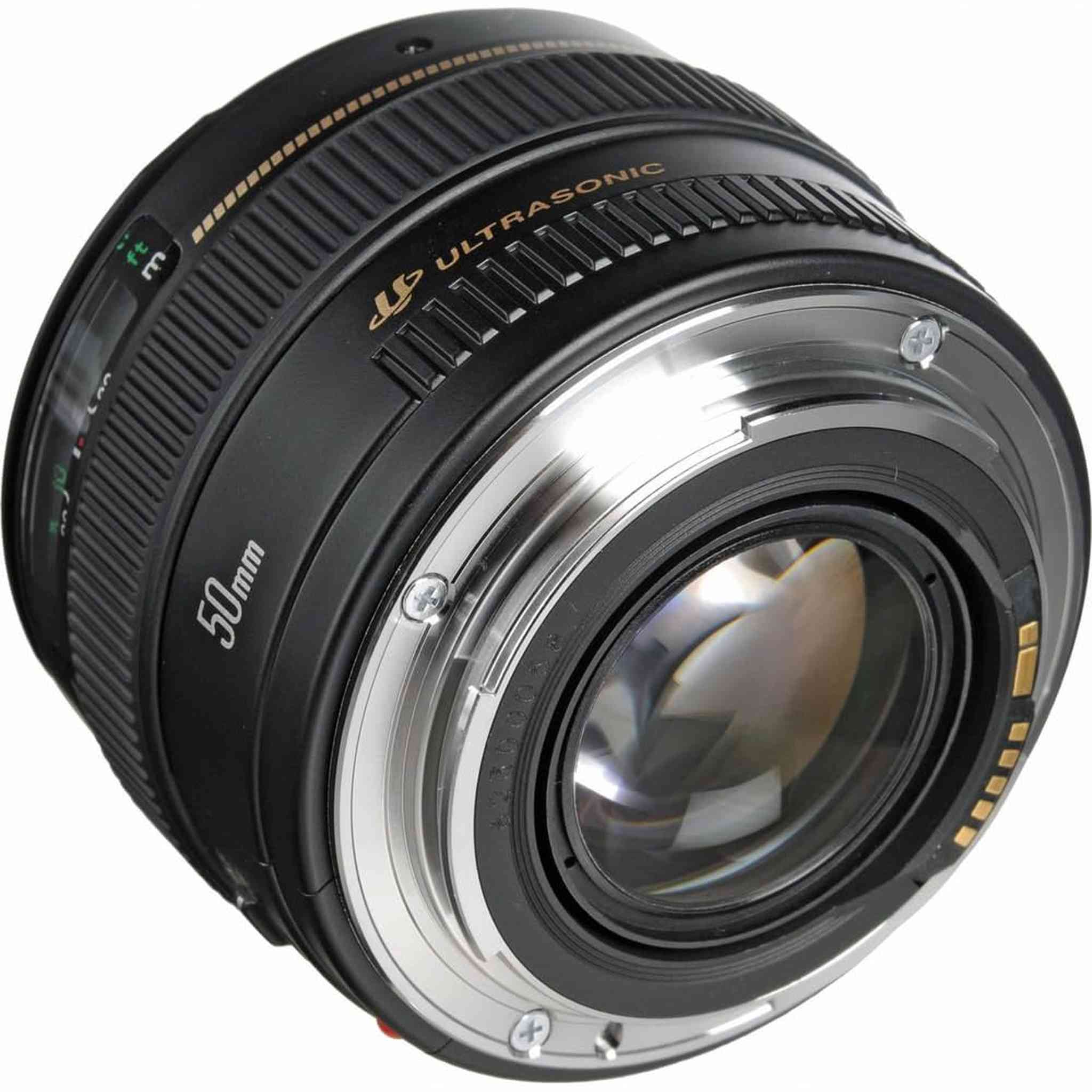 Canon EF 50mm f/1.4 USM Lens 2515A003 + Filter Kit + Lens Pouch + More - Reconditioned Canon