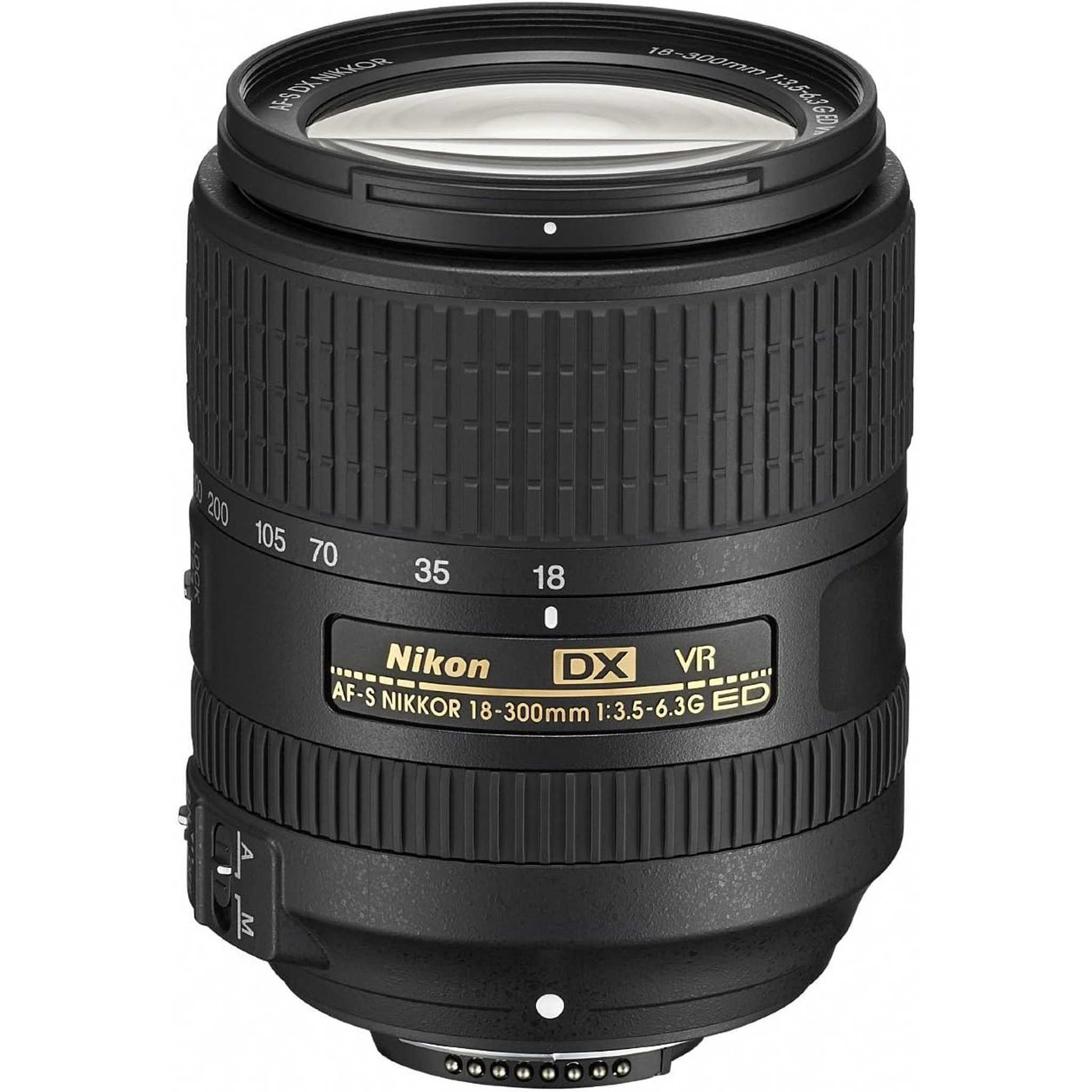 Nikon DX AF-S 18-300mm f/3.5-6.3G ED VR professional SLR Lens International Model