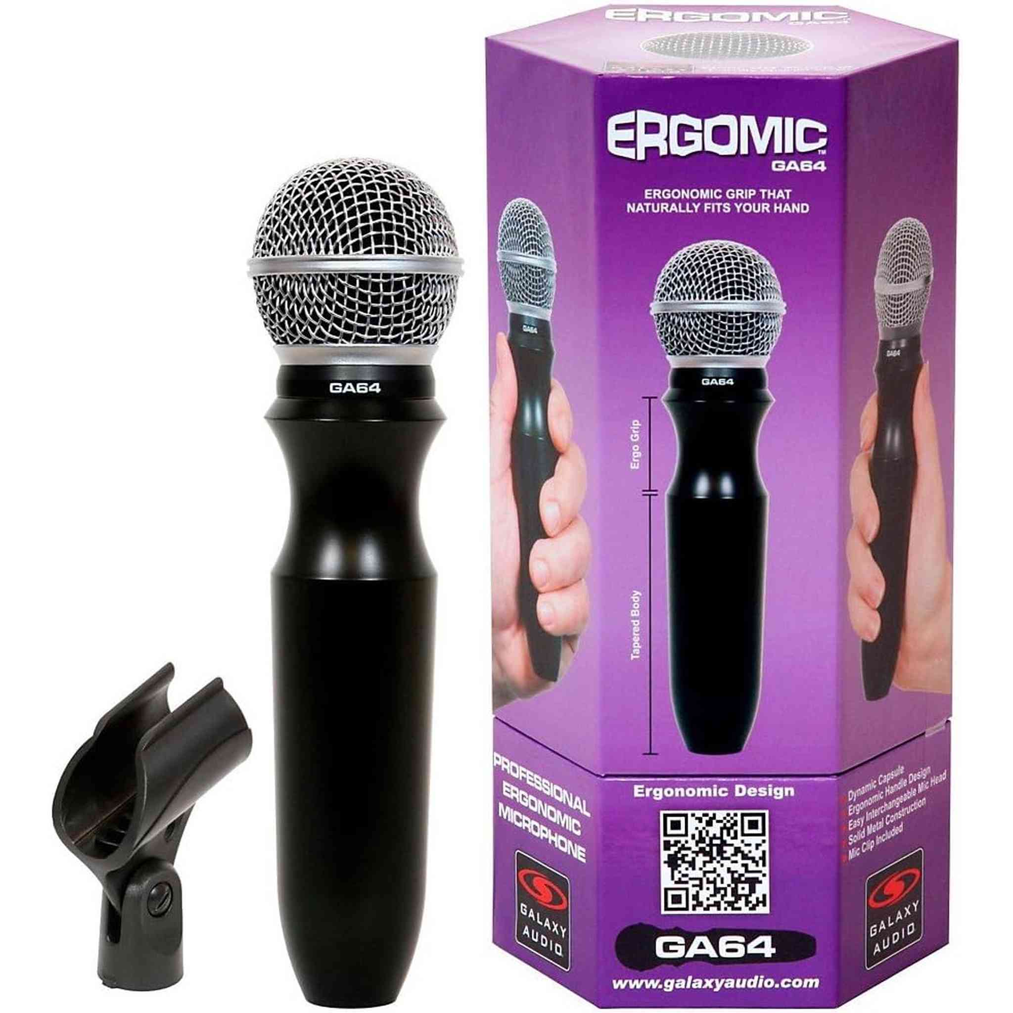 Galaxy Audio GA64 Ergomic Microphone Galaxy Audio
