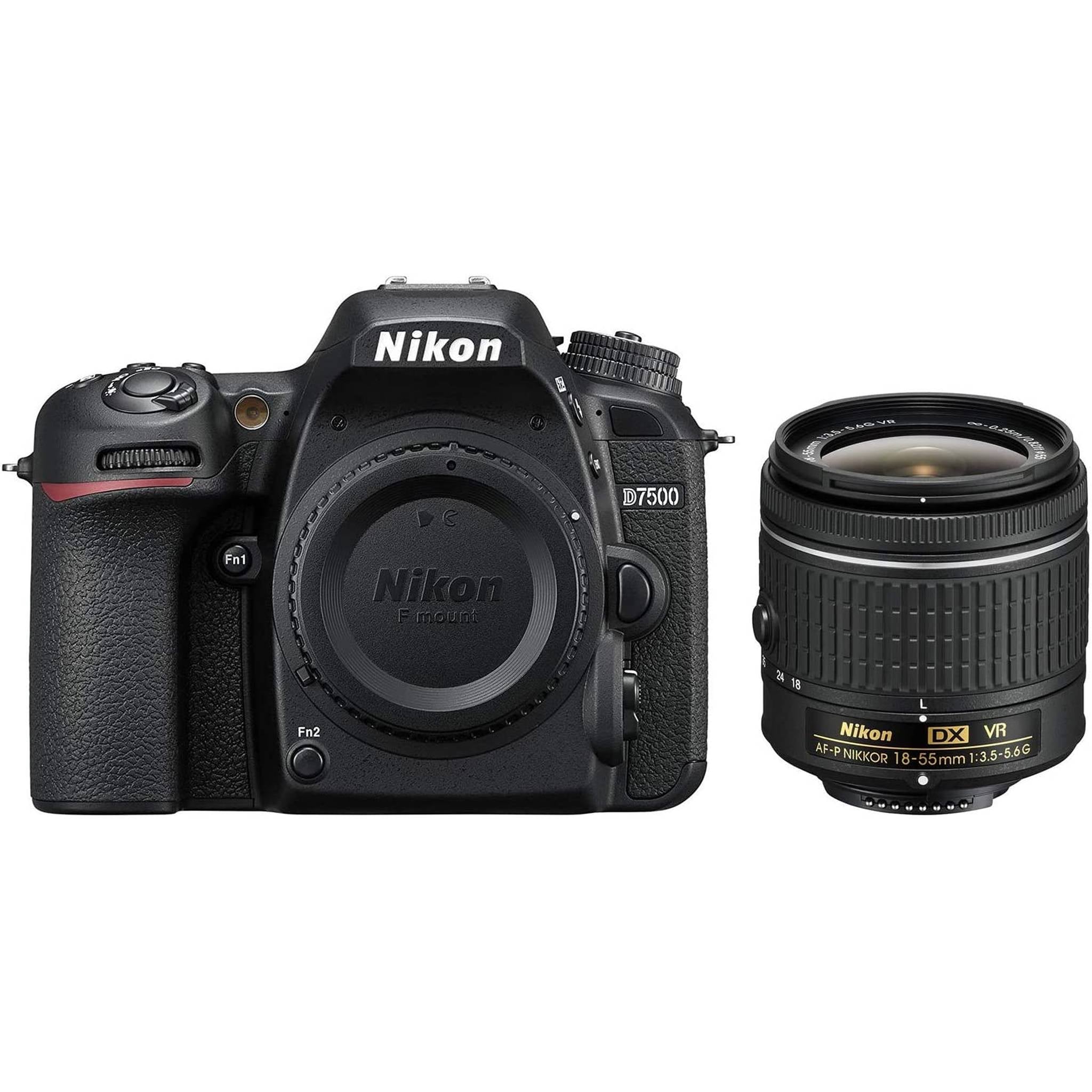 Nikon D7500 20.9MP DX-Format DSLR Digital Camera with 18-55mm Lens - Renewed - Reconditioned Nikon