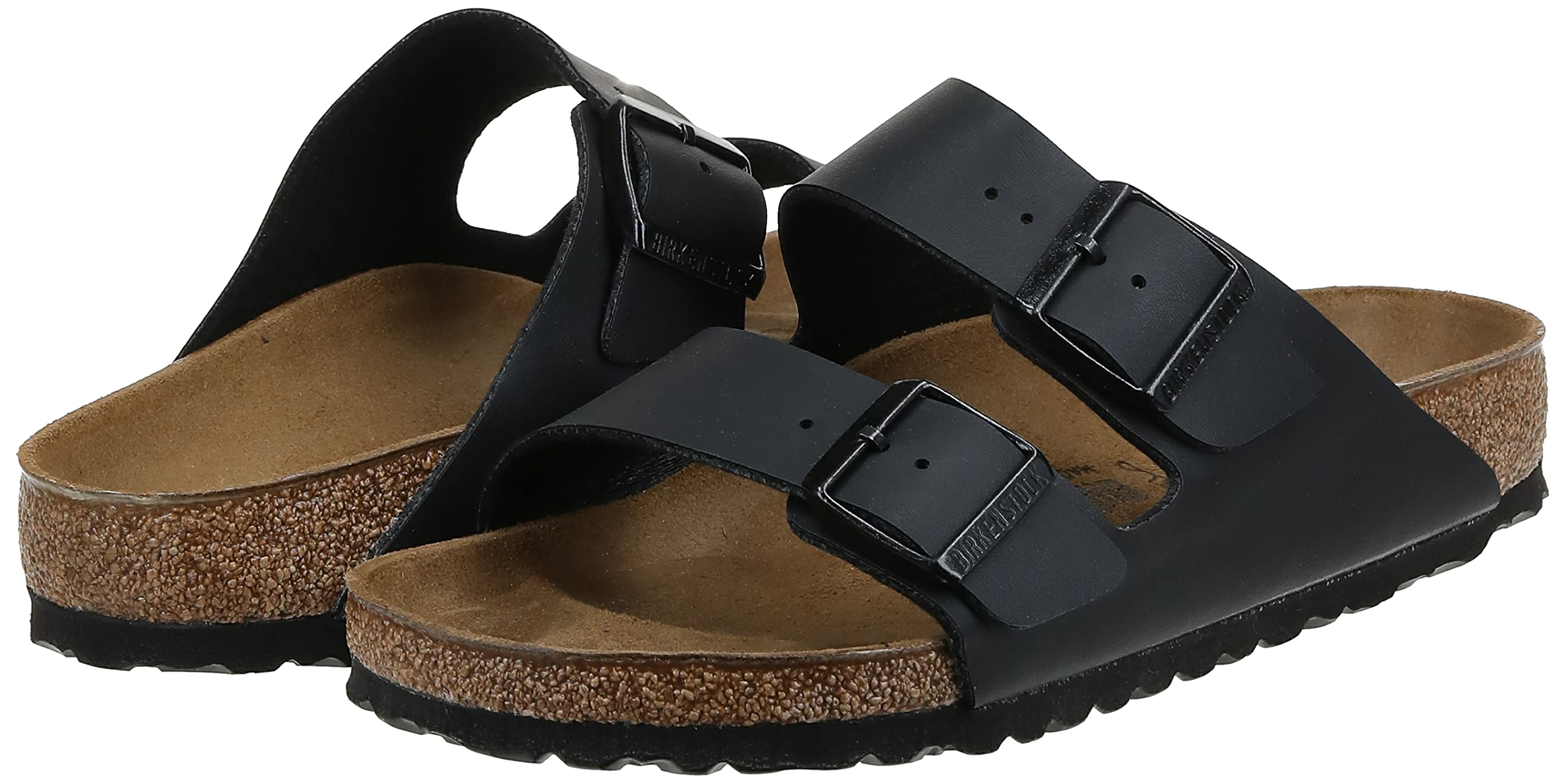 Birkenstock Men's Soft Footbed Arizona SFB Tobacco Ol Lt, Black Oiled Leather, 8-8.5